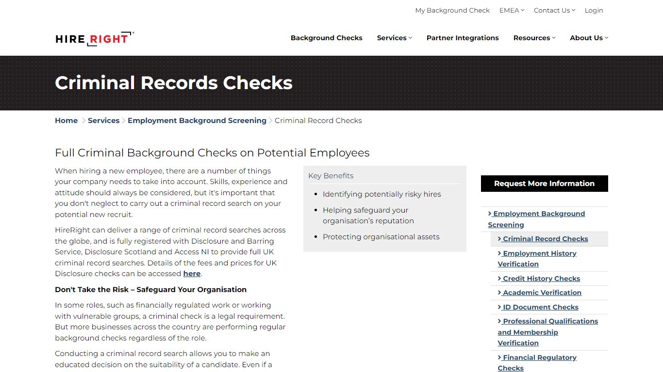 Criminal Record Checks, CRB & DBS Checks Employers | HireRight EMEA